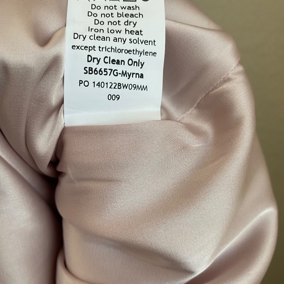 house of cb Myrna‎ dress in color crystal (light pink/champagne) NWOT size XS - Picture 13 of 14